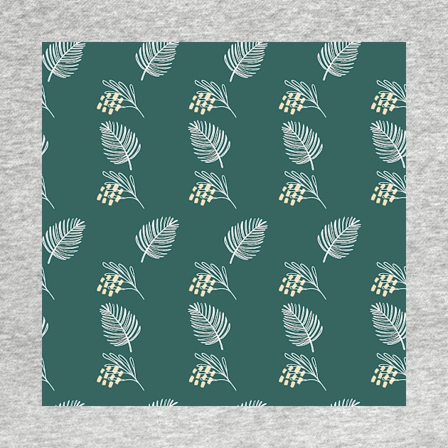 Tropical pattern with exotic plants silhouettes by DanielK